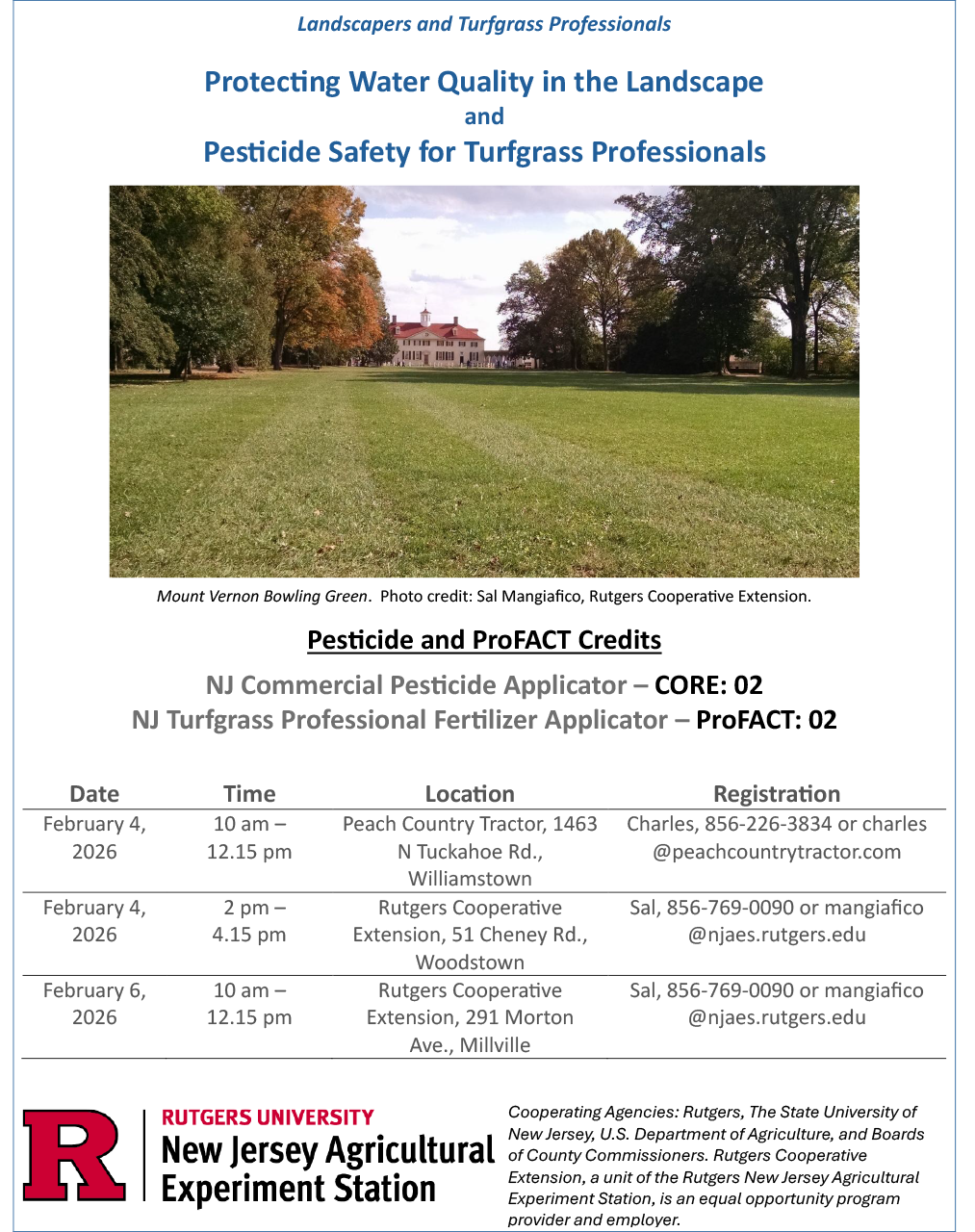 Landscapers and Turfgrass Professionals – ProFACT and Pesticide License ...