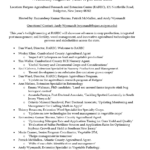 Flyer for Agri-Technology, Nursery, Agronomy, Fruit and Vegetable Research Twilight Meeting at RAREC